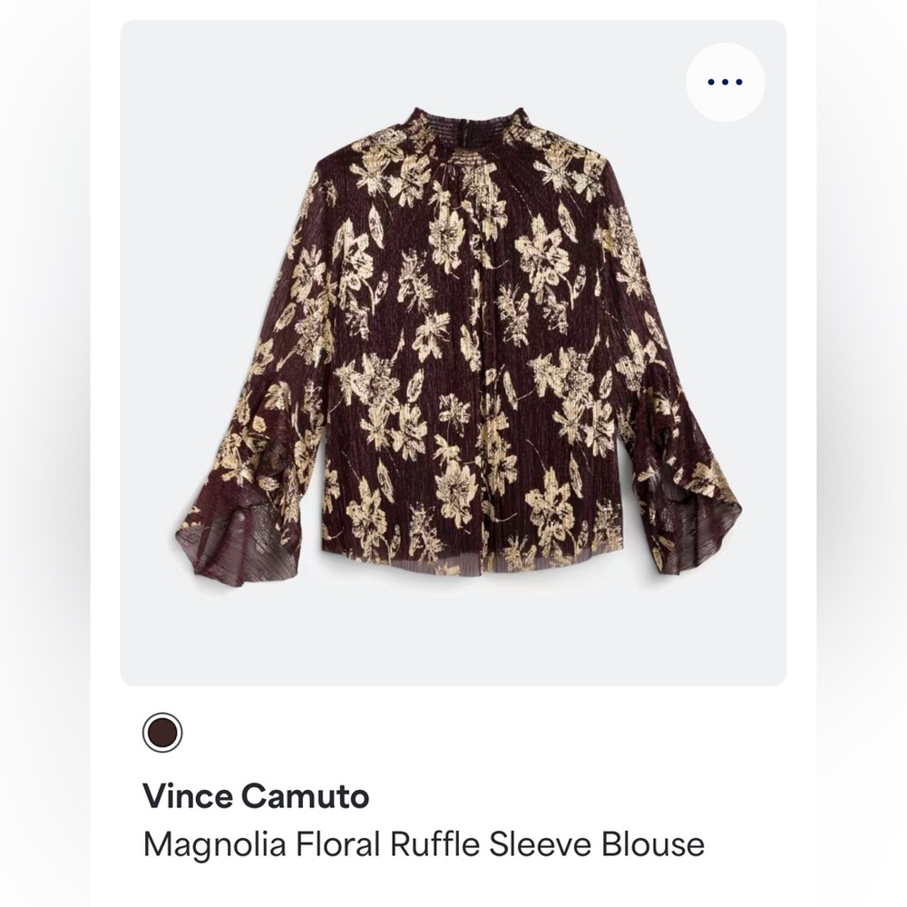Beautiful blouse with dramatic sleeves! Brand new!!!